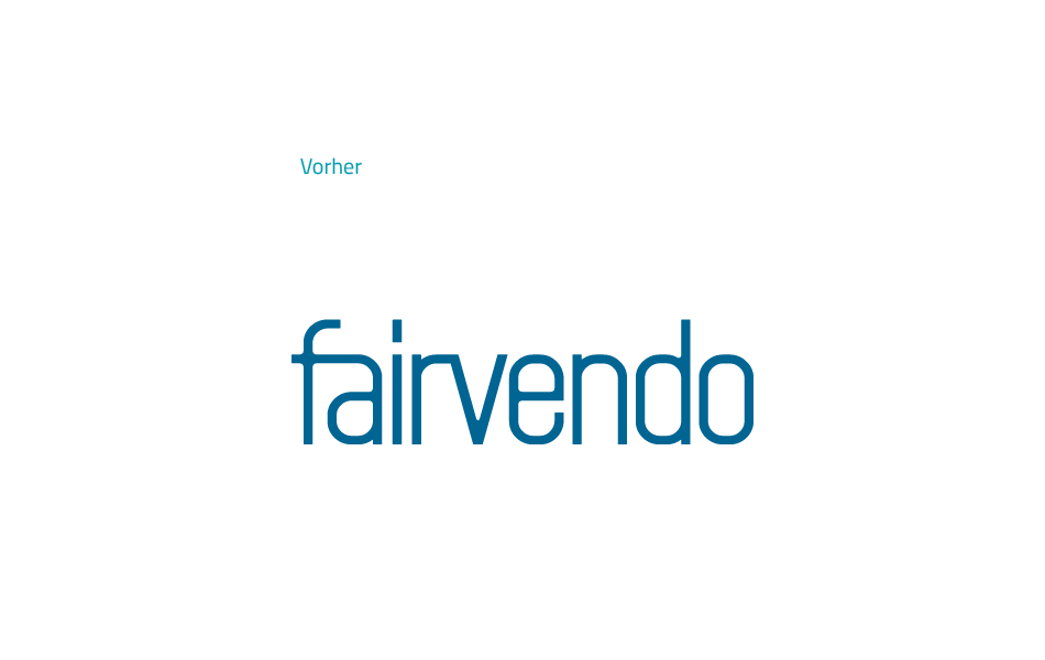 Logo Relaunch Vorher für fairvendo