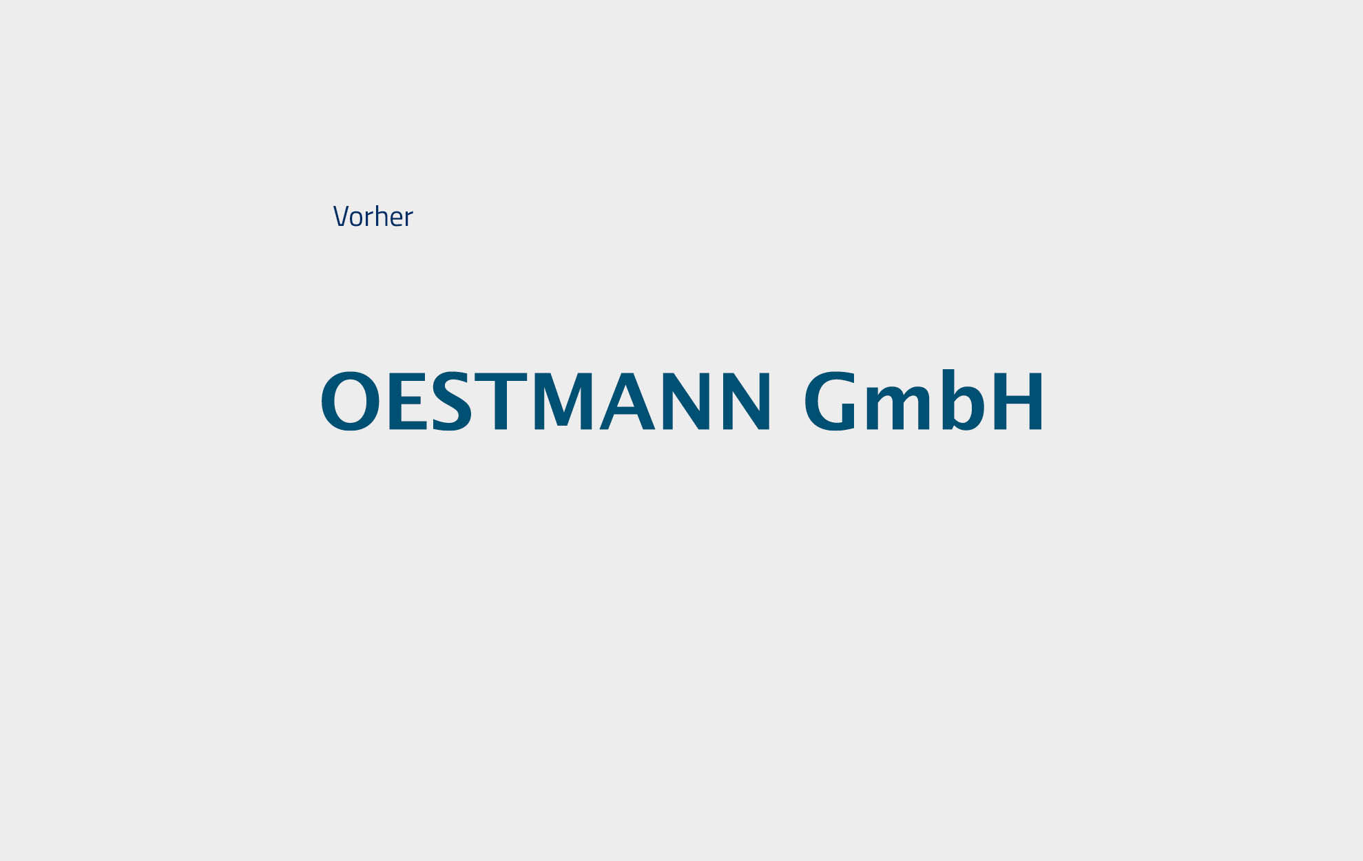 Logodesign - Vorher für Oestmann