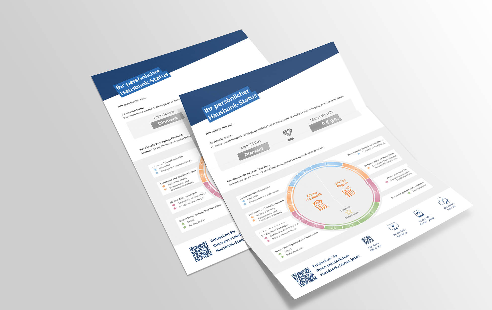 Broschüre für Volksbank Hausbank-Modell