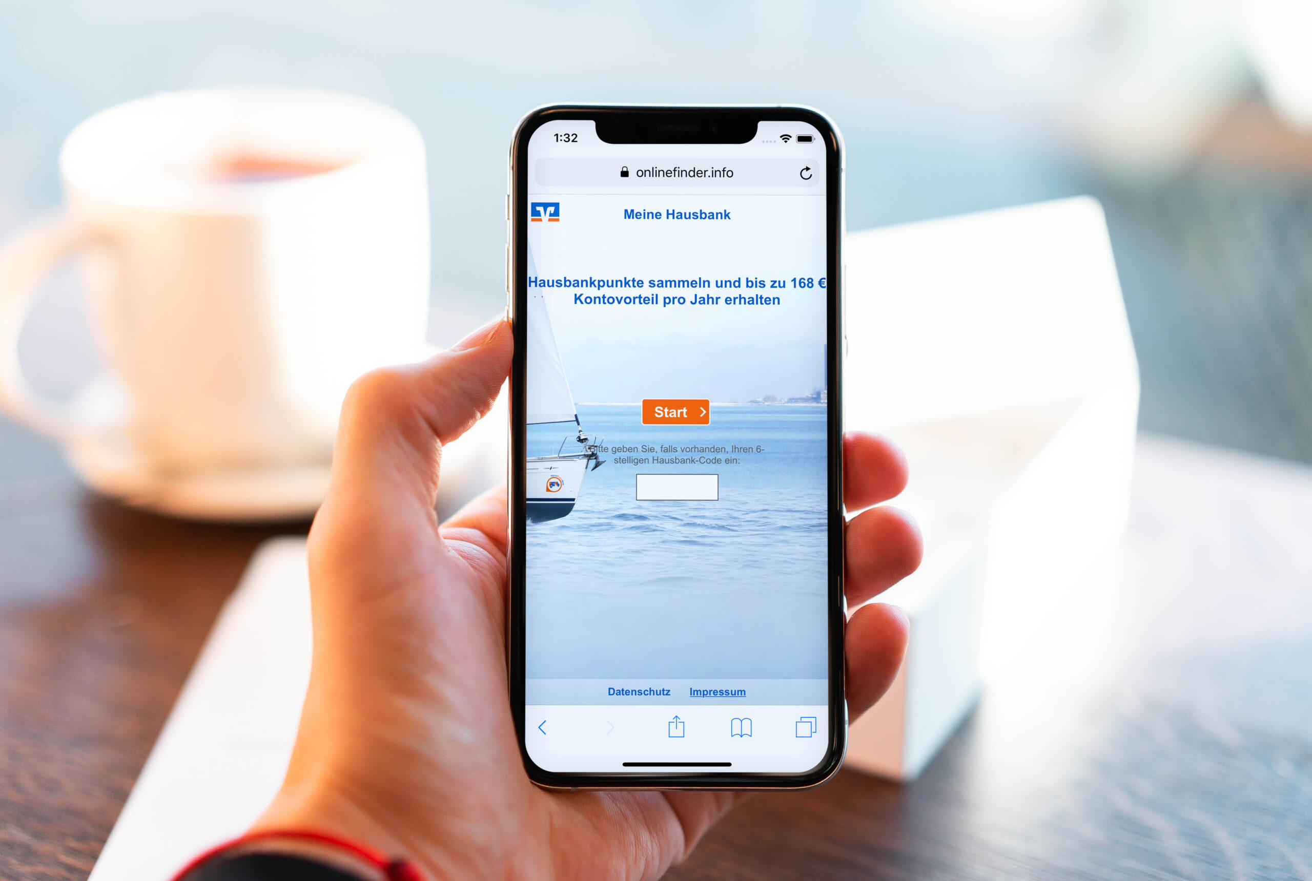 Hausbank Applikation für Volksbank Versorgungs-Check